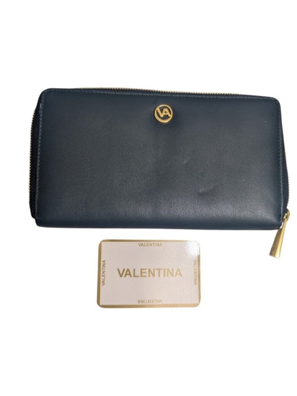 Valentina Accordion Leather Full Zip Wallet